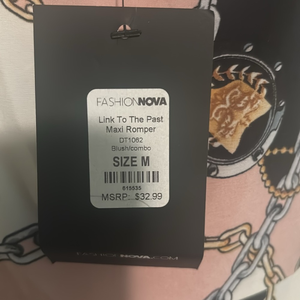 Fashion Nova-Link To The Past Maxi Romper size M - Picture 8 of 8